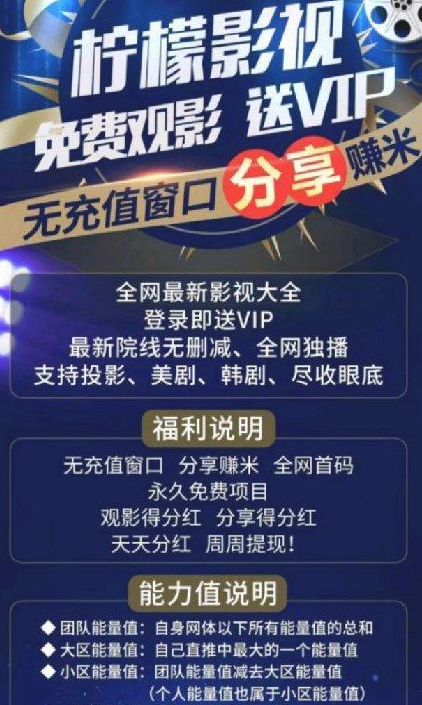 柠檬翻翻APP是什么？柠檬影视全网资源免费观看还有无限代分红是真的吗